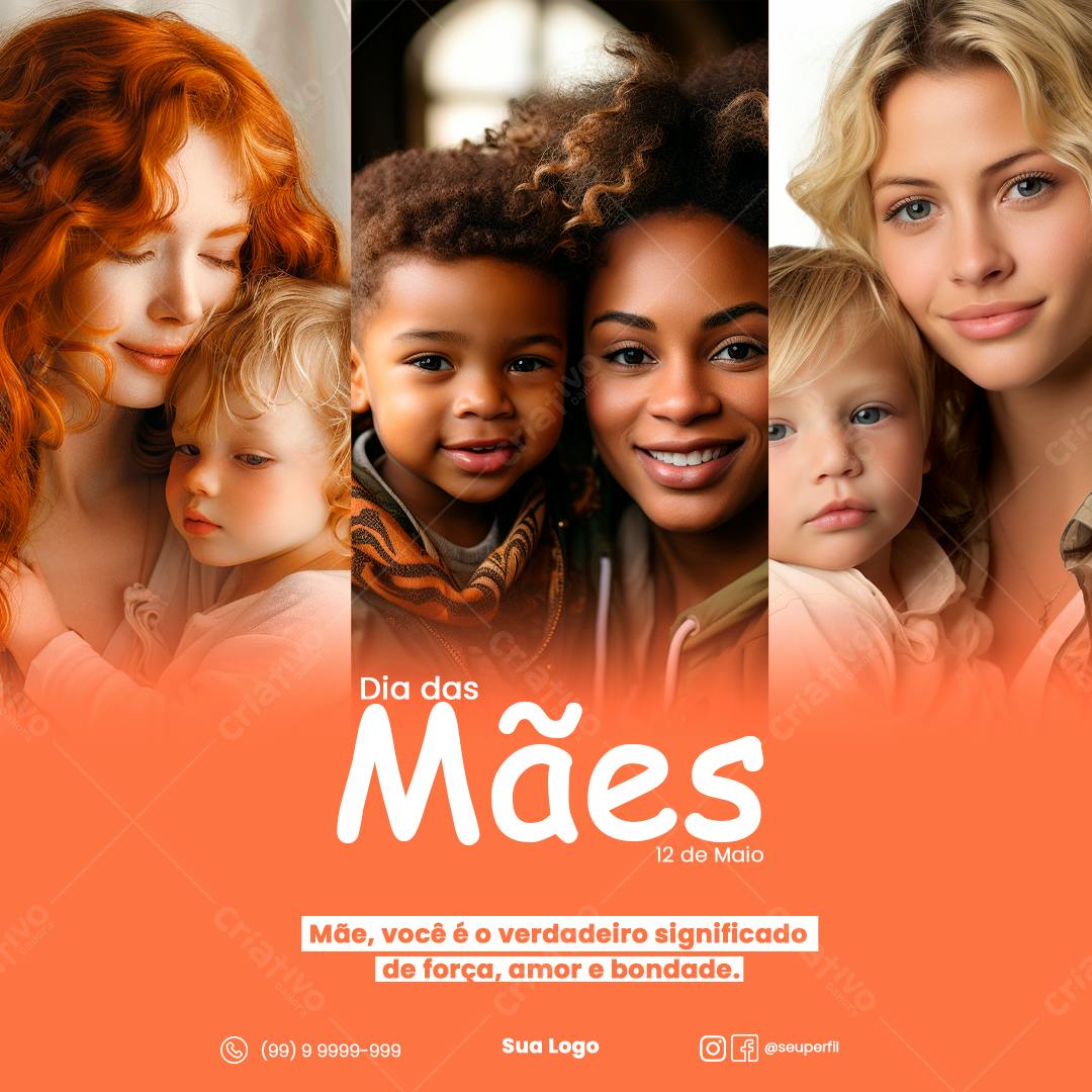 Postagem Dia das Mães PSD Editável