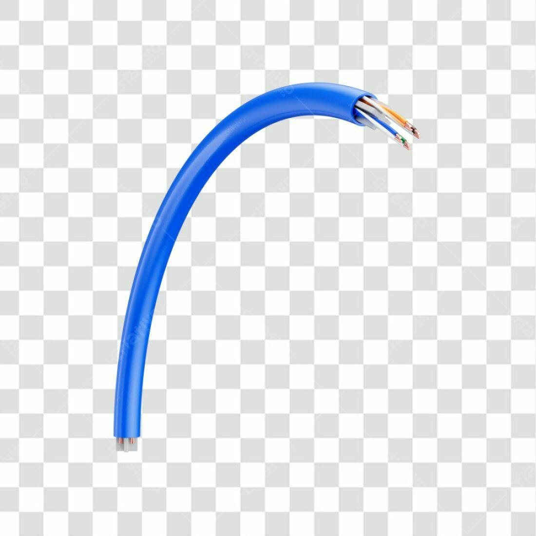 Icone Cabeamento Azul PNG com fundo transparente