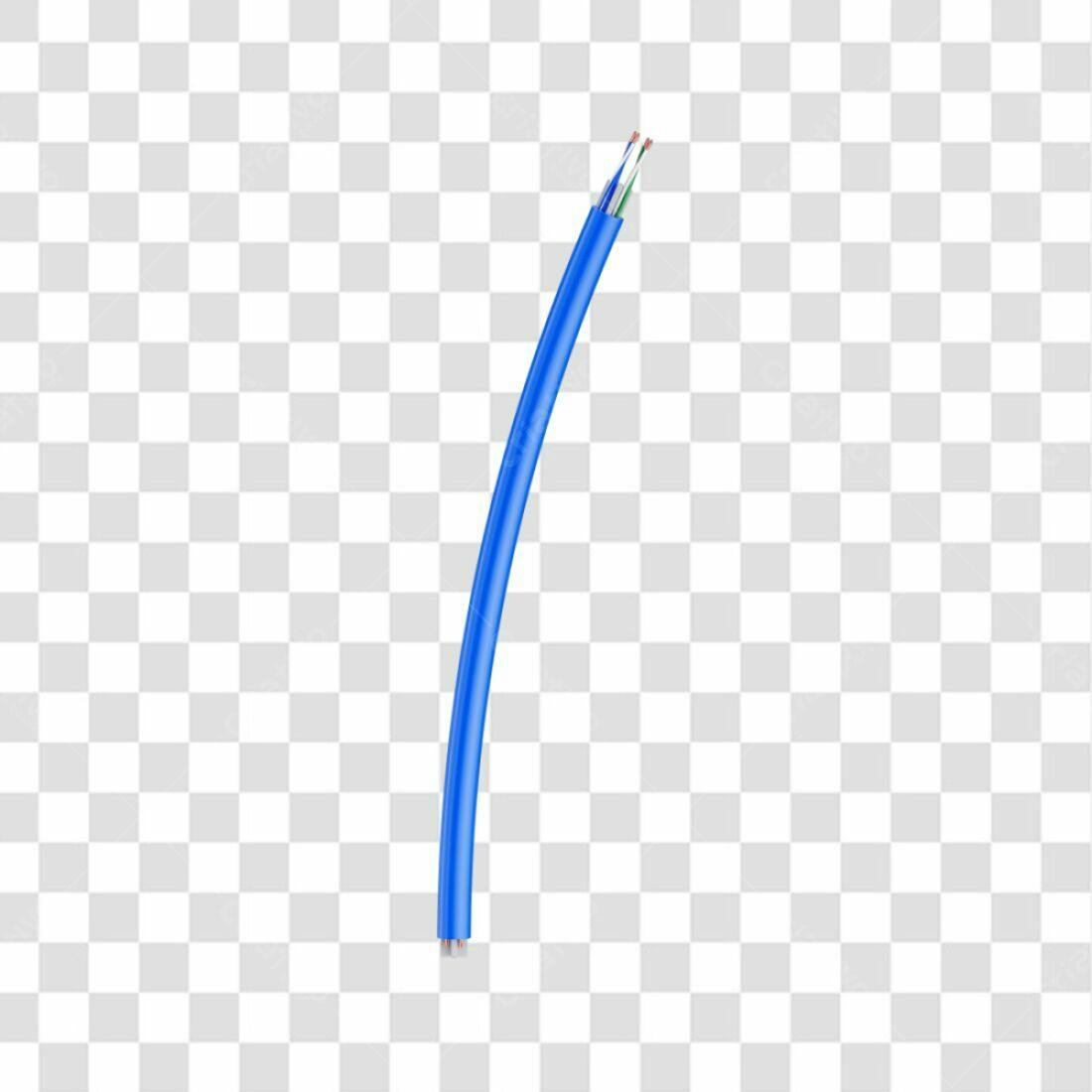 Icone Cabo de Rede Azul PNG com fundo transparente