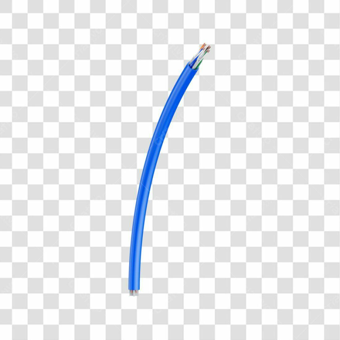 Icone de Cabo de Rede Azul PNG com fundo transparente
