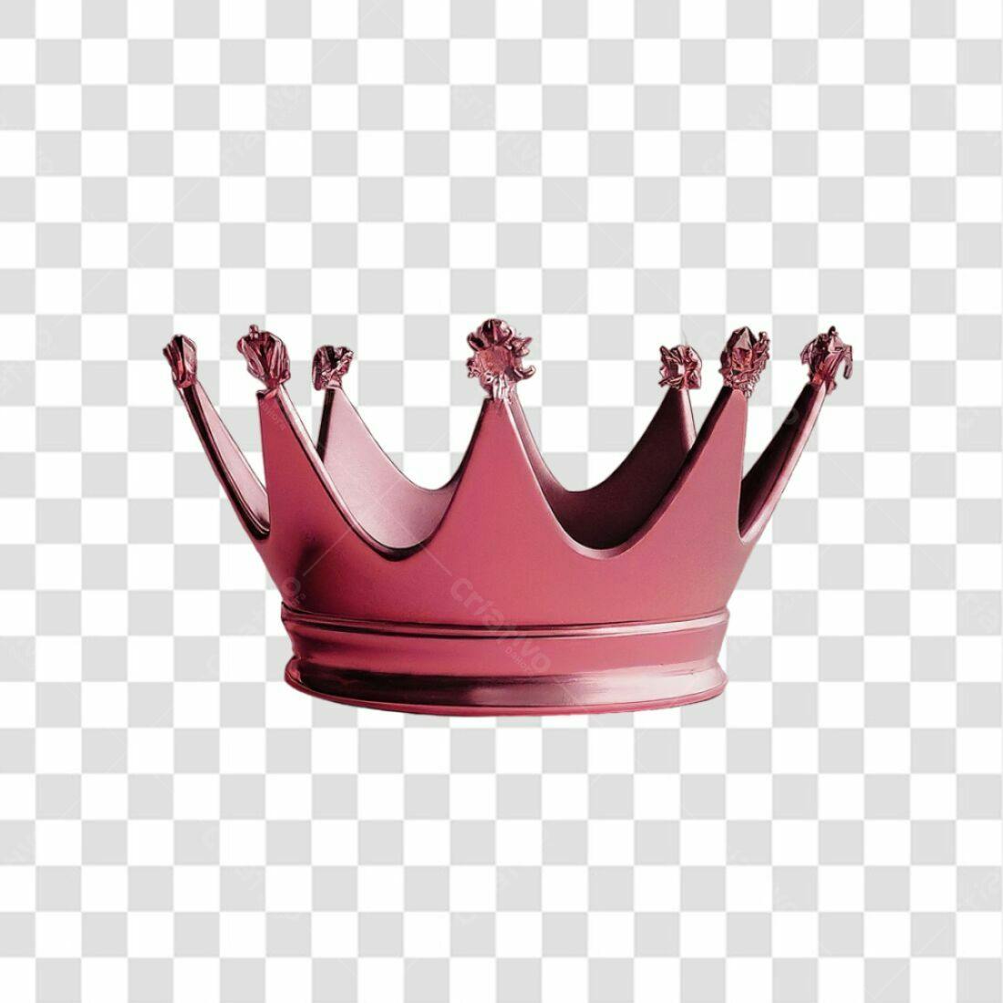 Icone Coroa Rosa PNG com fundo transparente