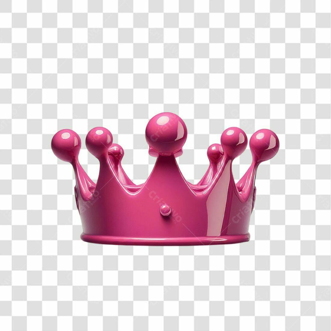 Icone Coroa Rosa PNG com fundo transparente