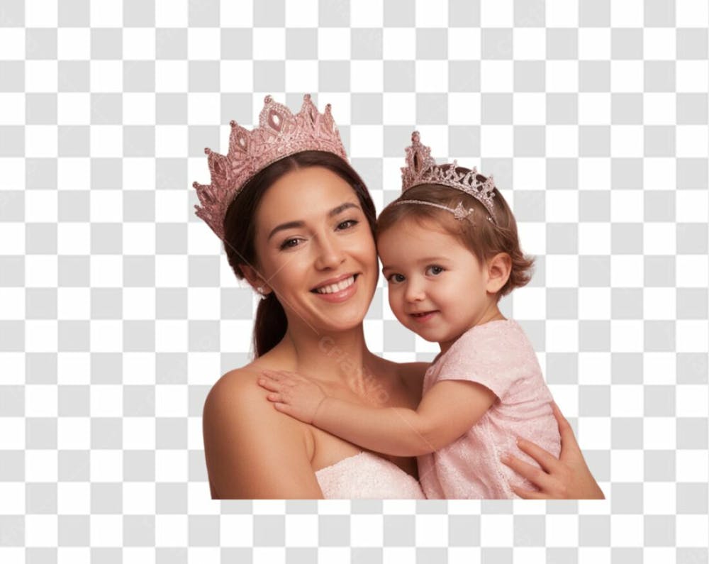 Mãe Com Coroa E Filho Para O Dia Das Mães Png Transparente