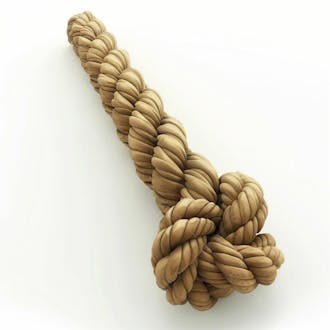 Imagem de um corda com nó