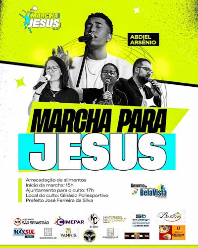Arte Marcha Para Jesus