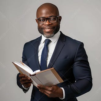 Imagem de um homem negro advogado