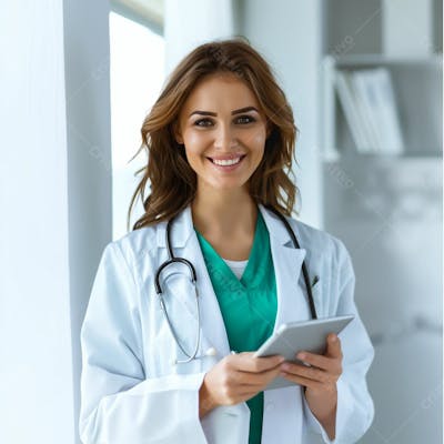 Imagem De Uma Médica, Clinica, Doutora