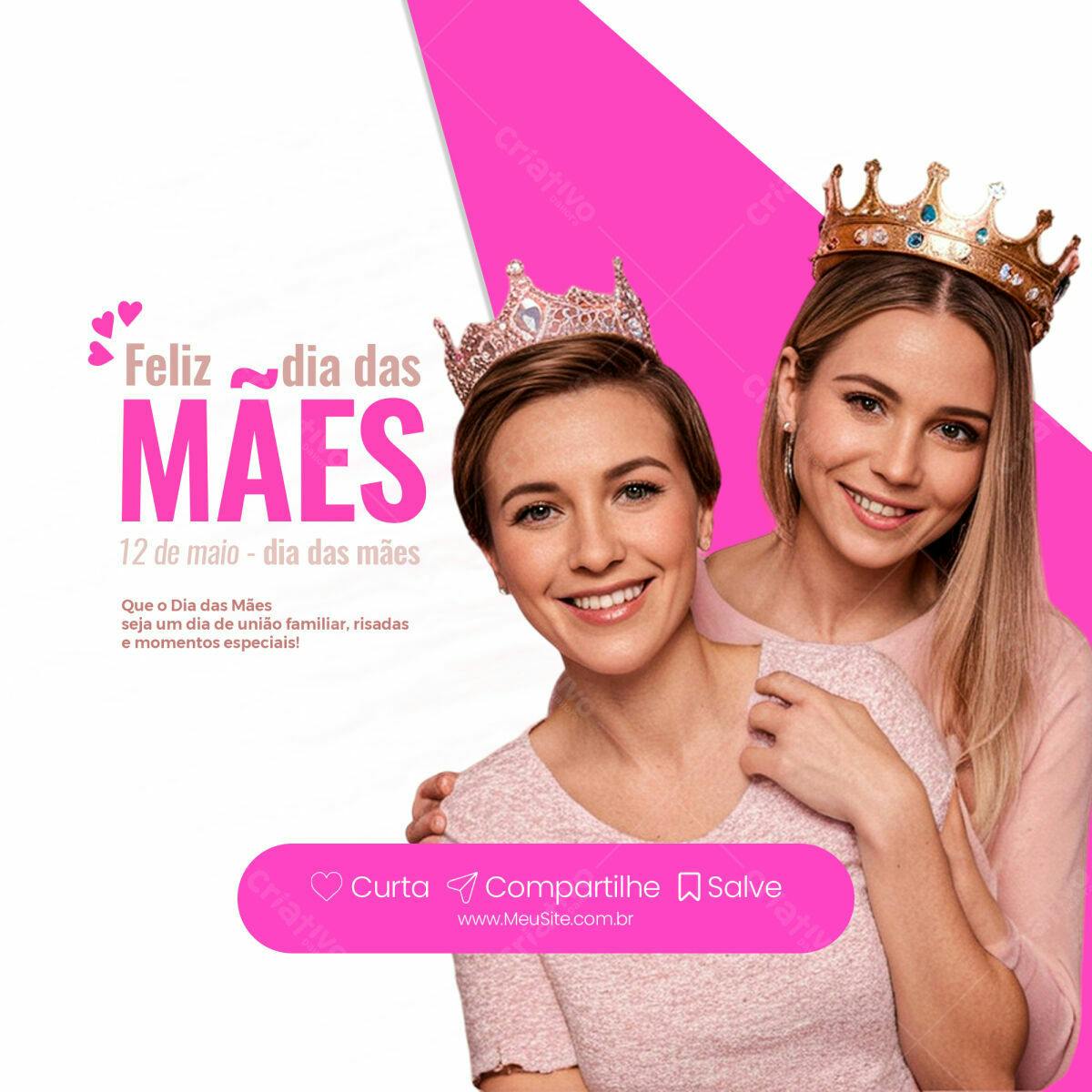 Postagem Dia das Mães PSD Editável
