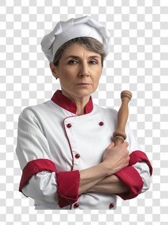 Imagem de uma cozinheira chef