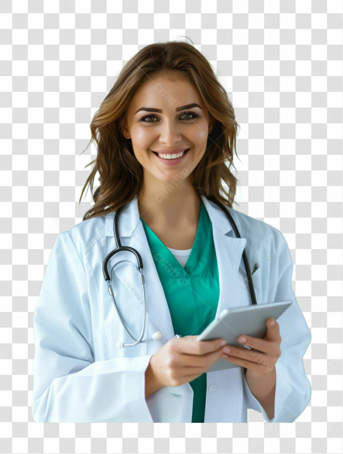 Icone Medica mulher PNG com fundo transparente