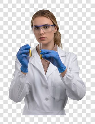 Imagem de uma mulher cientista
