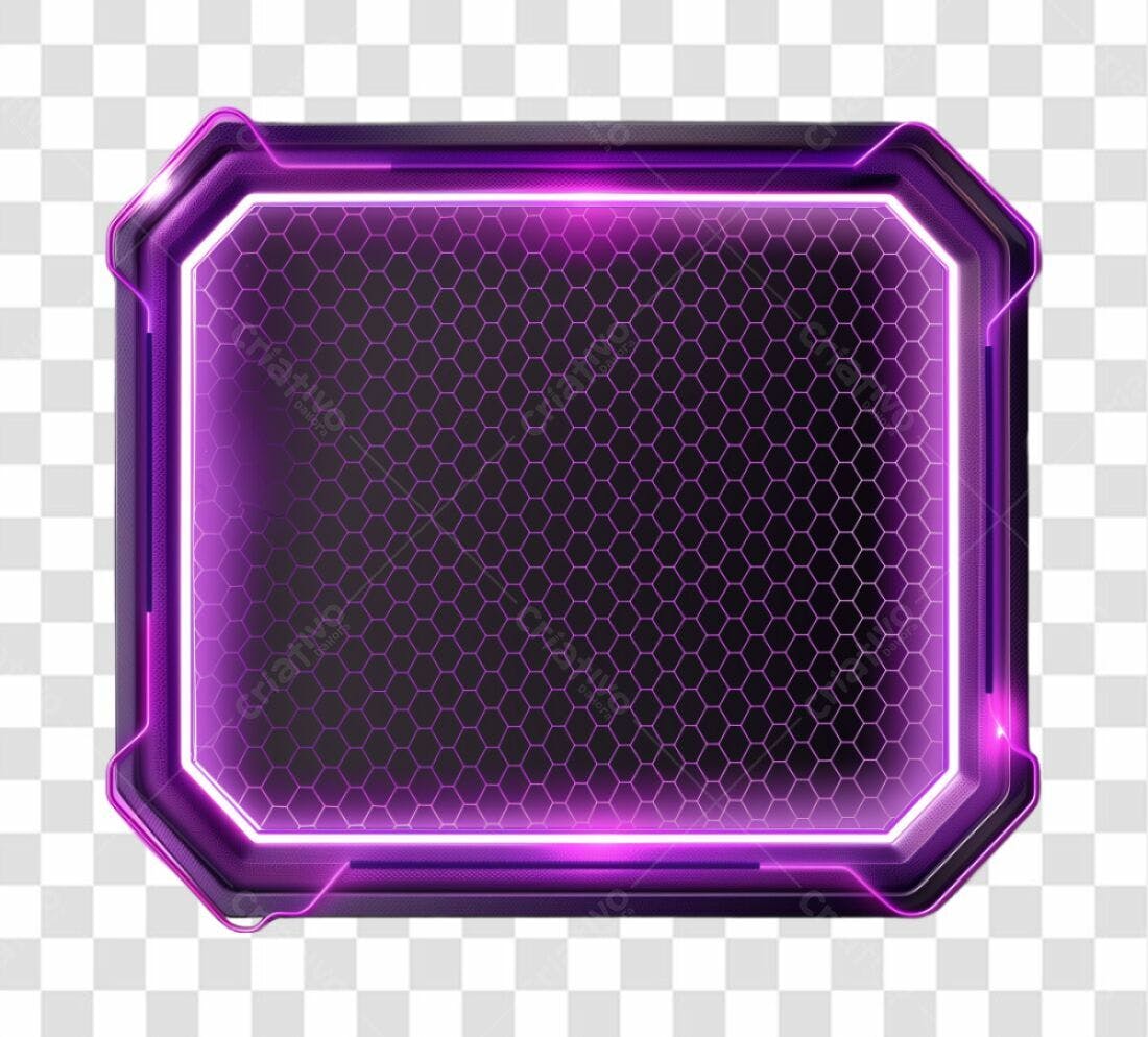 Moldura PNG com fundo transparente para Games