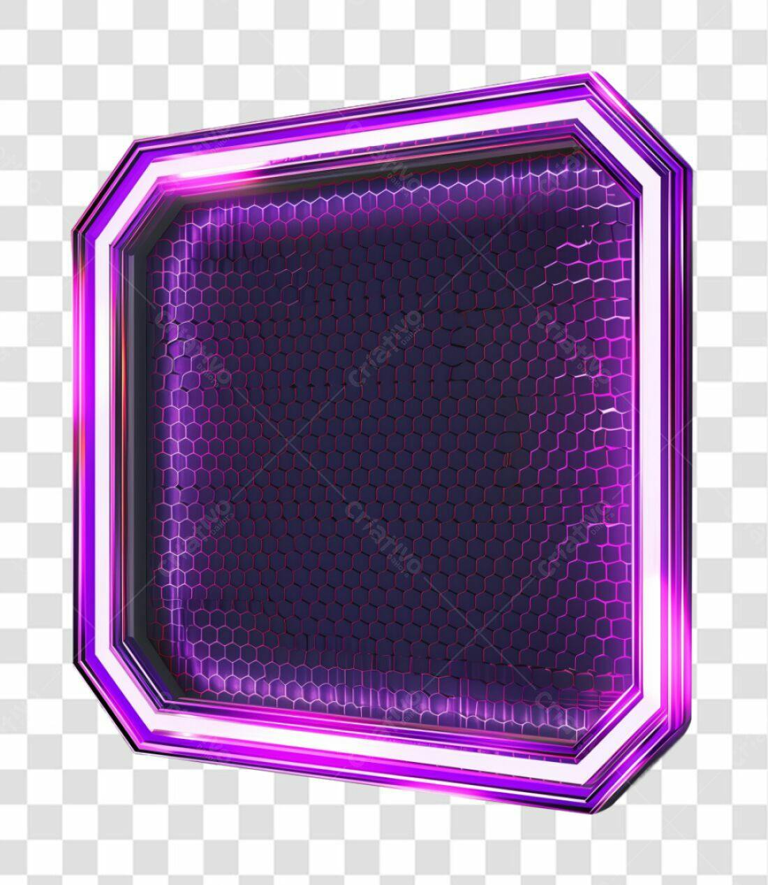 Moldura PNG com fundo transparente para games