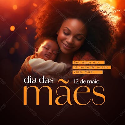 Dia Das Mães Dia 12 De Maio Feed Psd