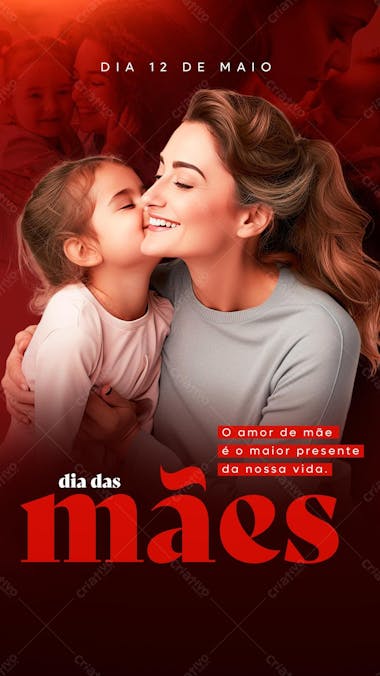 Dia das mães dia 12 de maio story