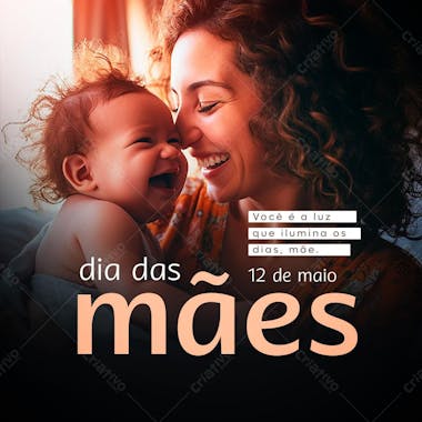 Dia das mães feed dia 12 de maio especial psd