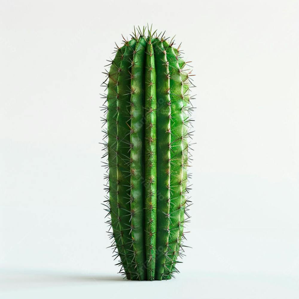 Imagem De Um Cacto Em Um Fundo Branco 19