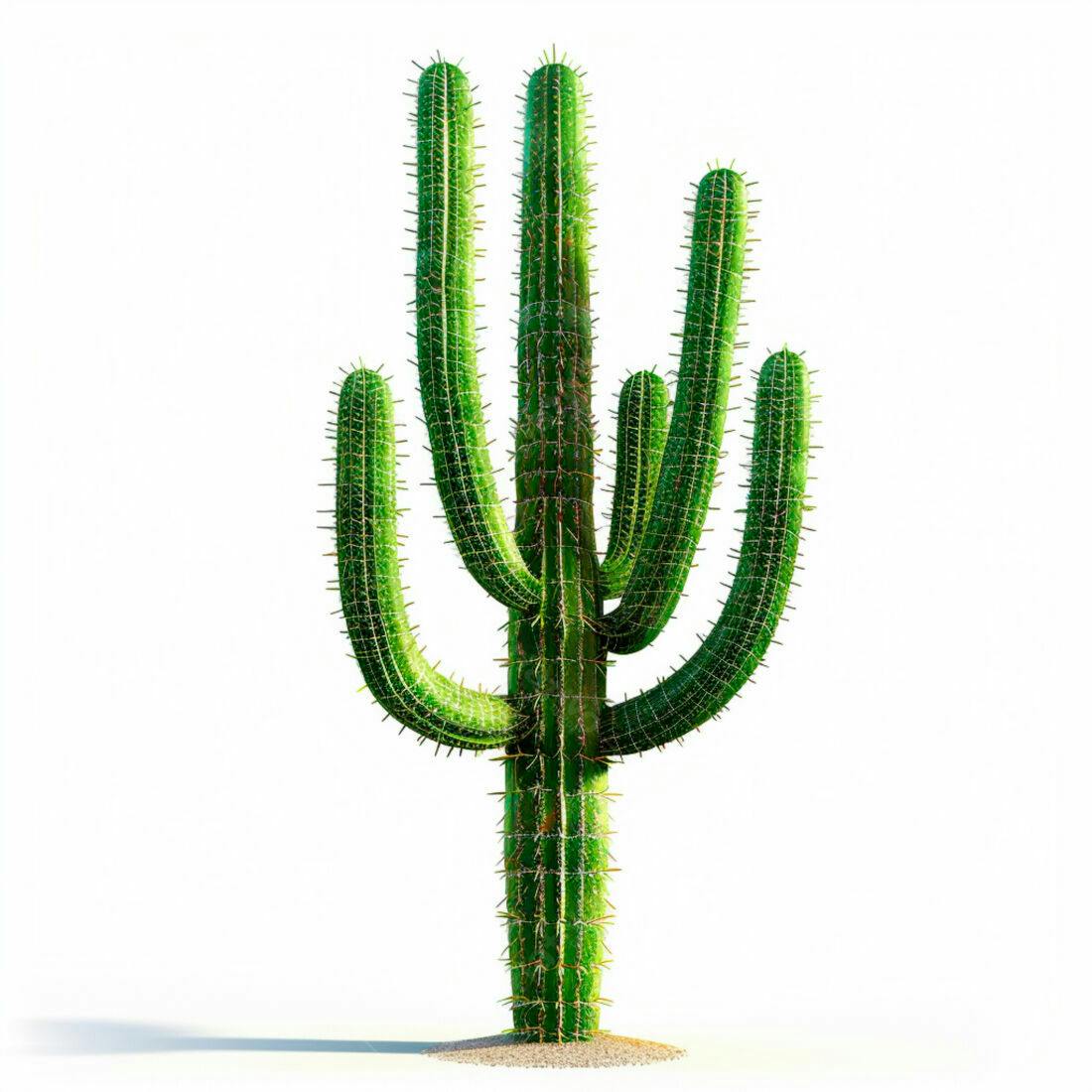 Cacto Saguaro Verde no Deserto