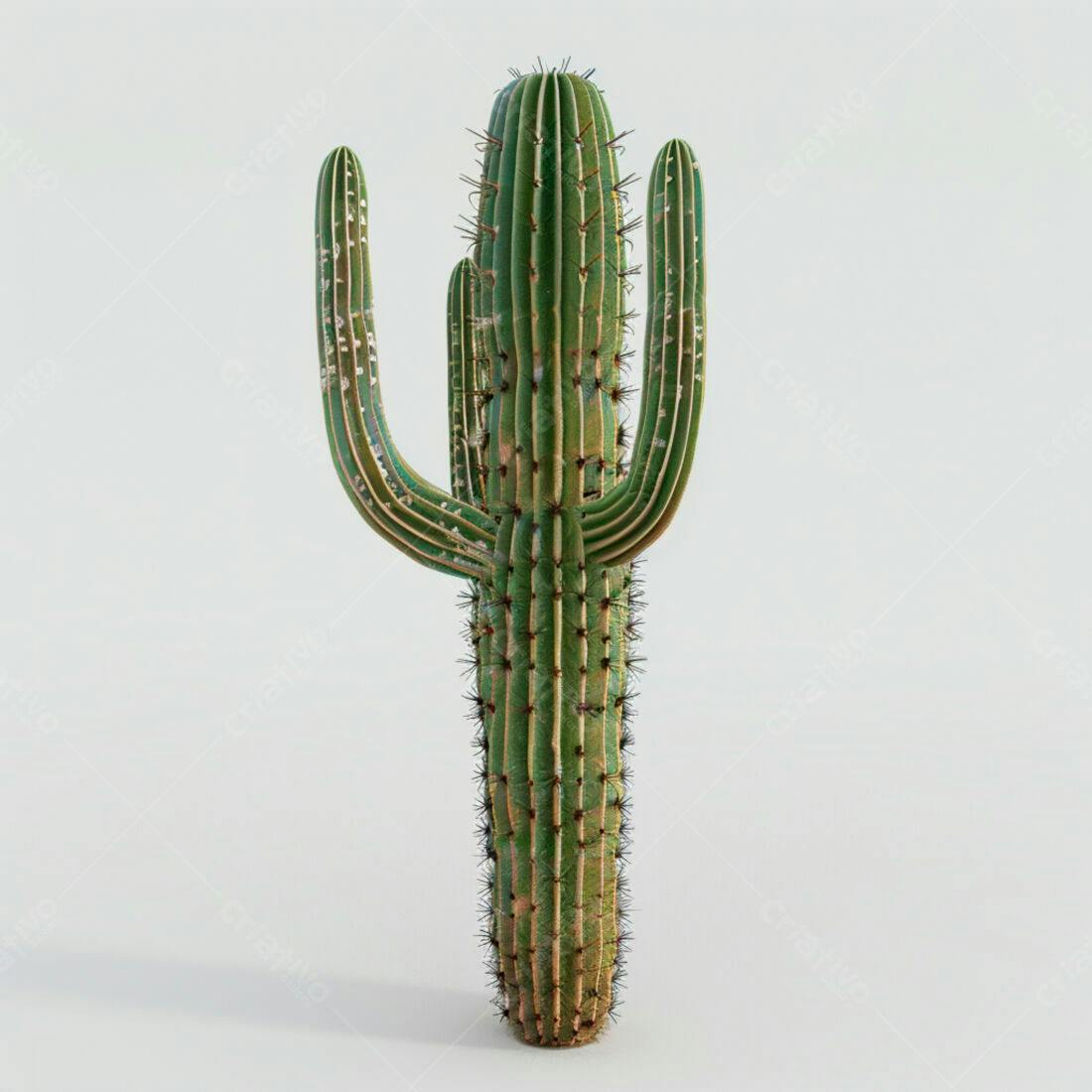 Cacto Saguaro Verde no Deserto