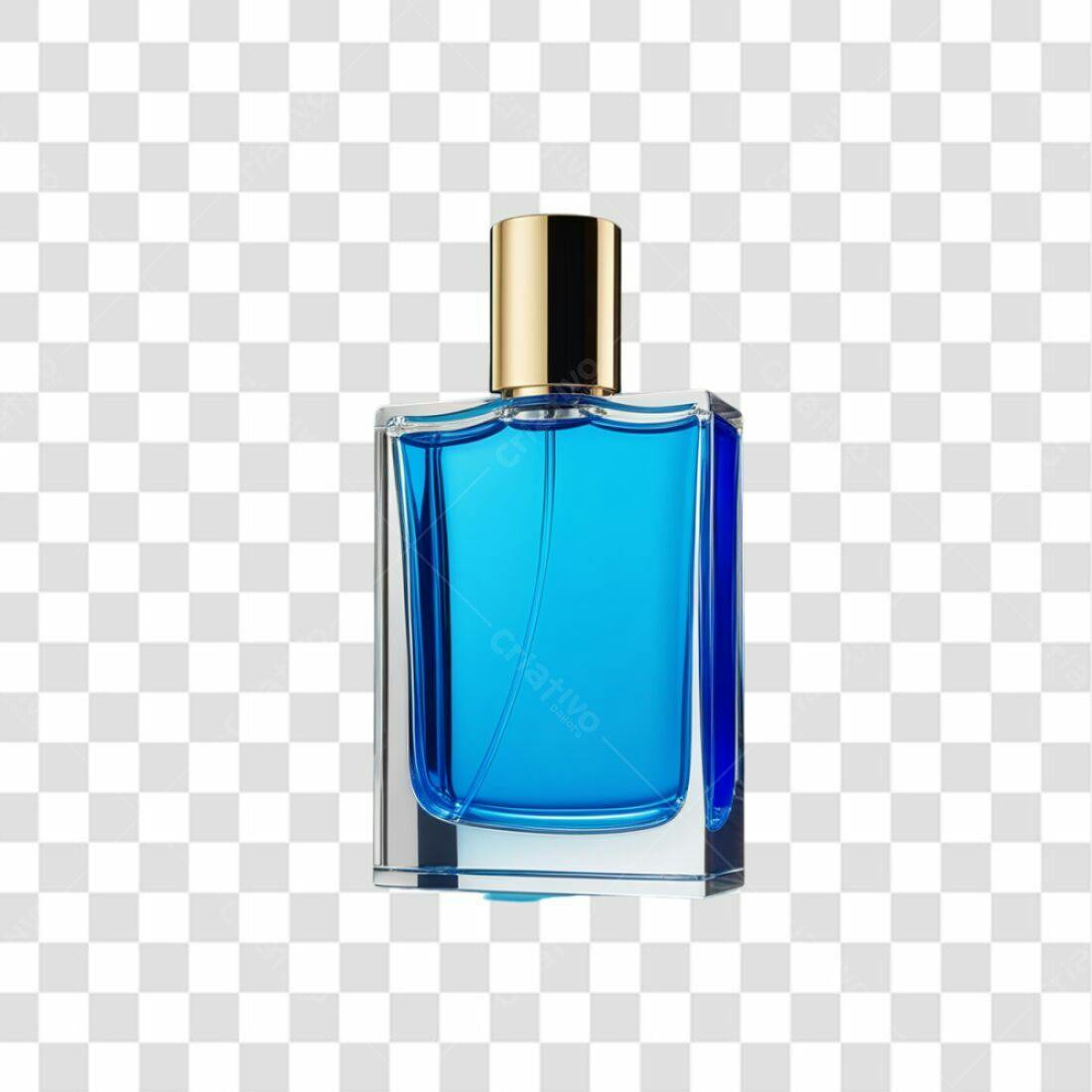 Icone Perfume Azul Frasco PNG com fundo transparente