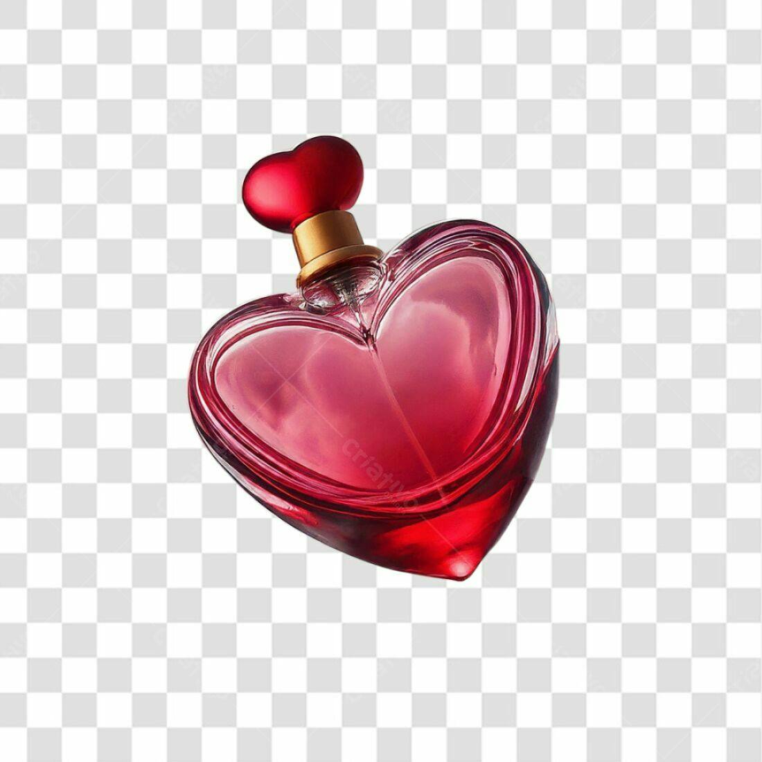 Icone Dia dos Namorados Perfume Vermelho PNG com fundo transparente