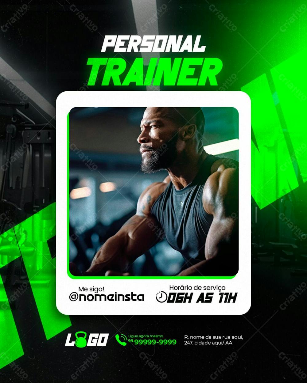 Academia Personal Trainer Perfil Instagram Social Media Psd