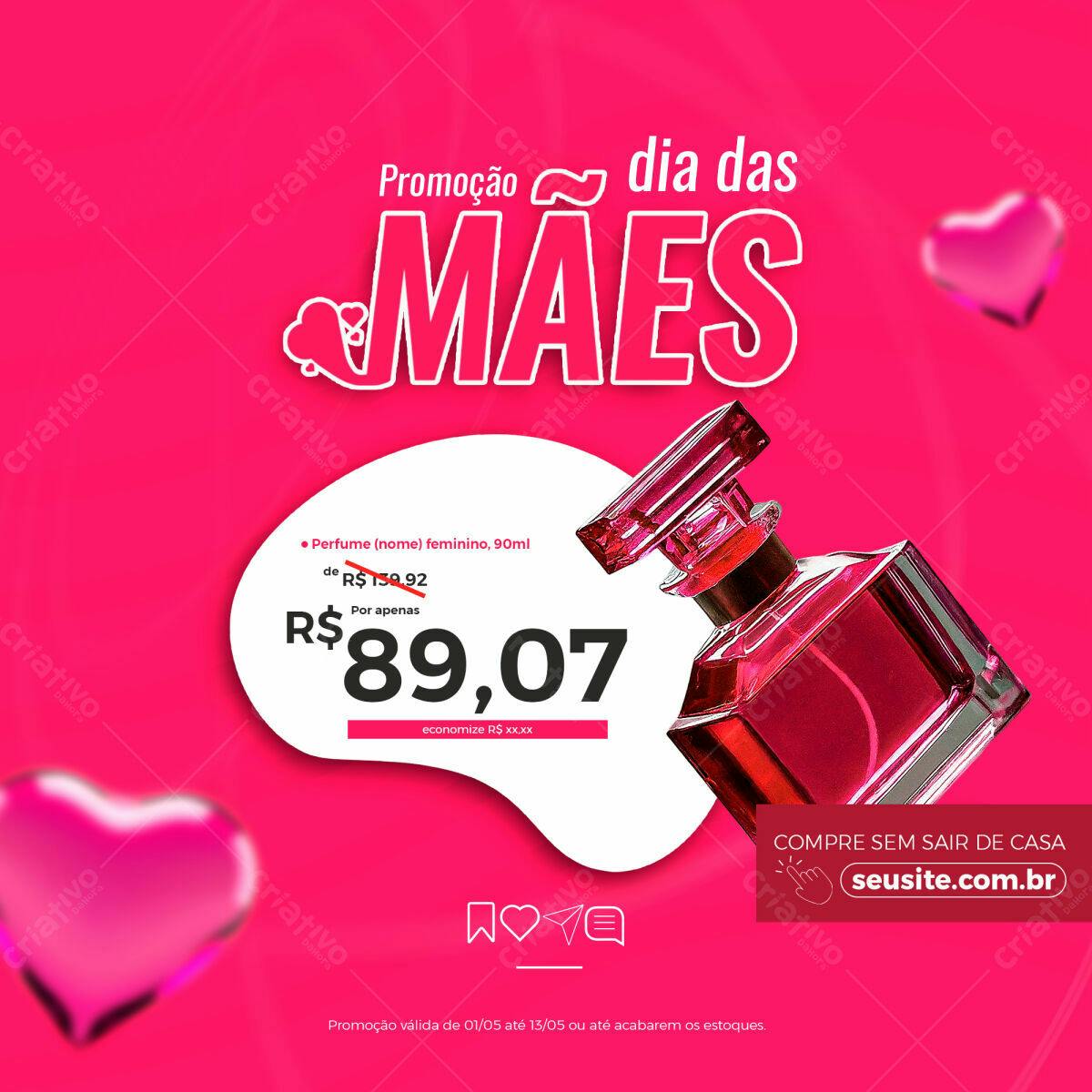 Banner Dia das Mães PSD Editável