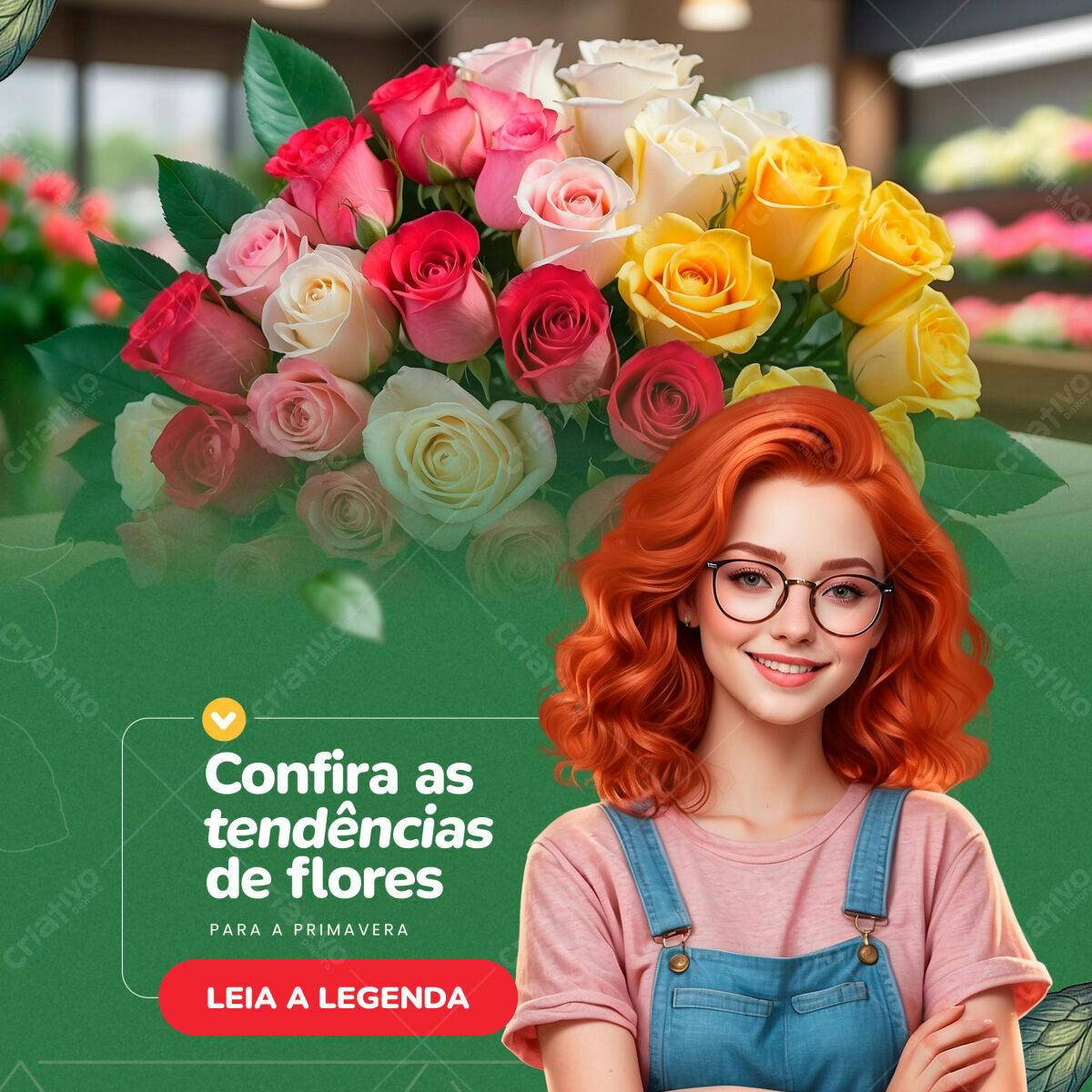 Banner Primavera Flores PSD Editável