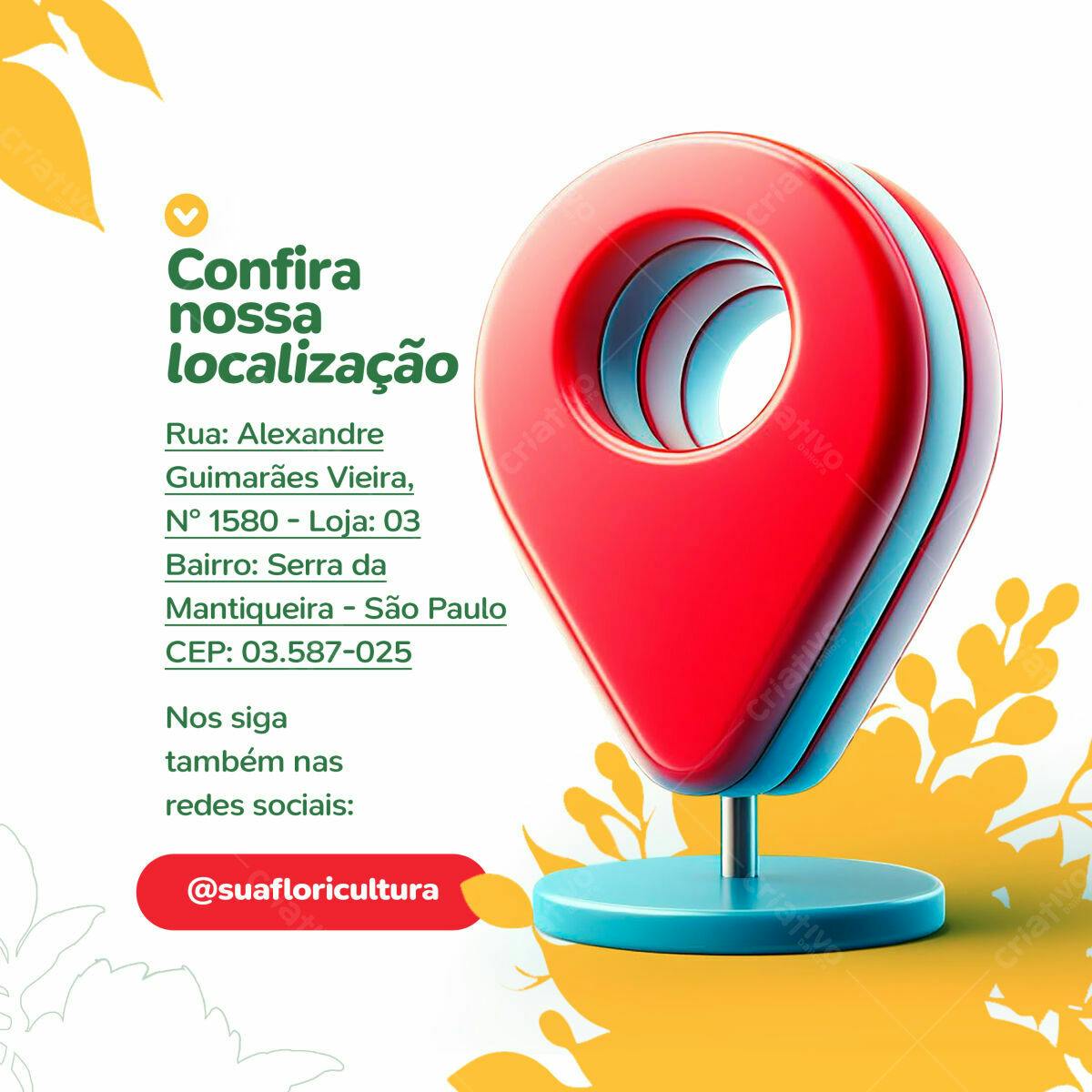 Localizador de Loja PSD Editável