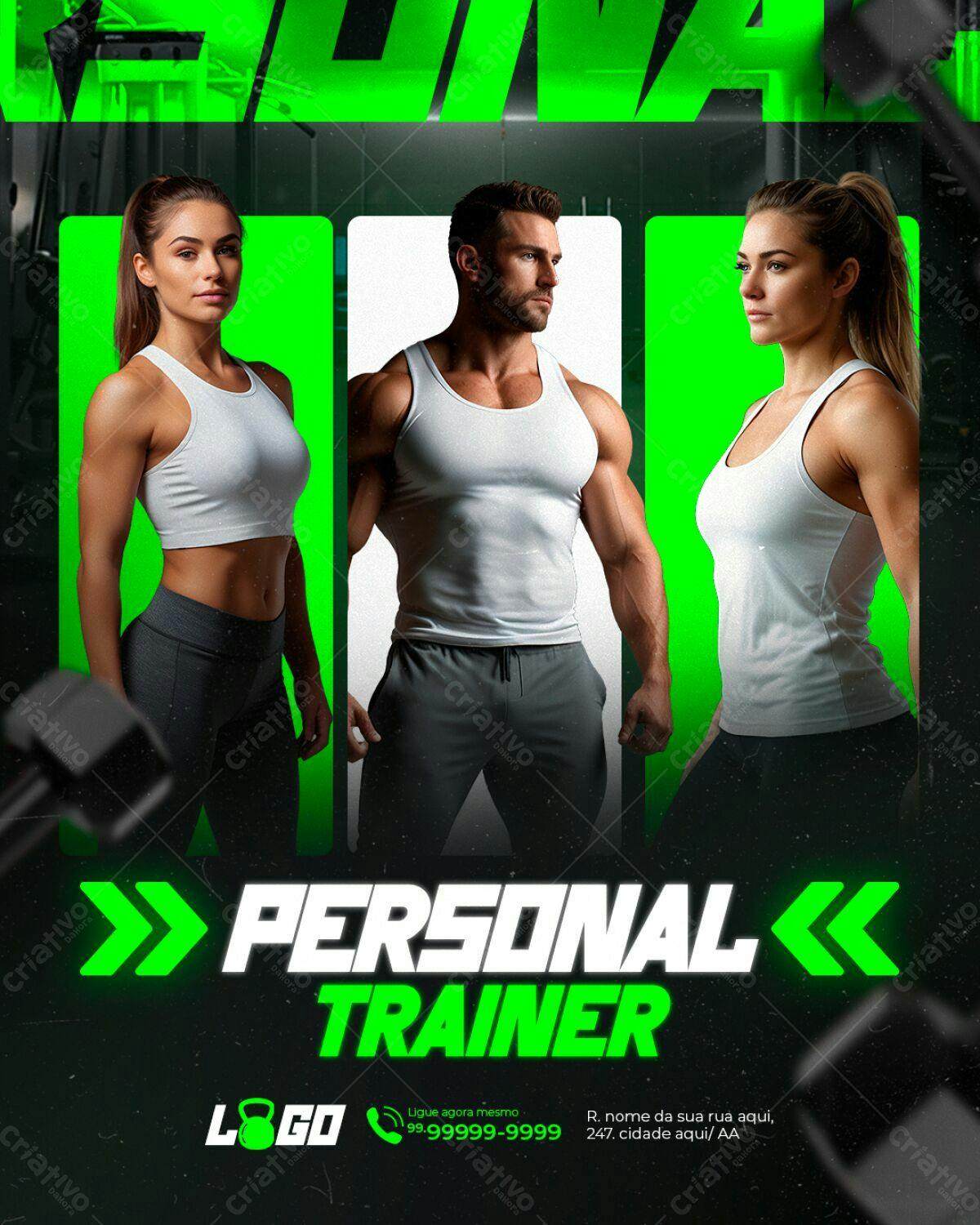 Flyer Personal Trainer PSD Editável