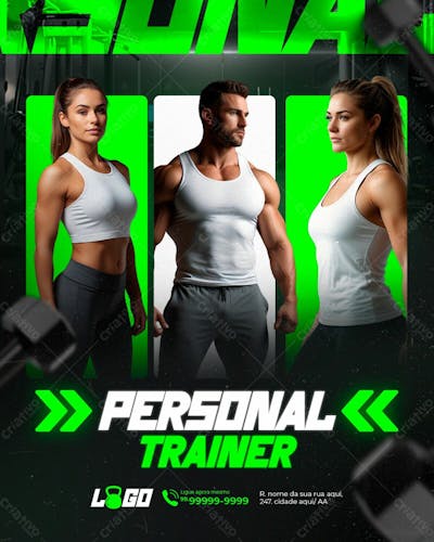 Academia As Melhores Personais Trainers Da Cidade Social Media Psd