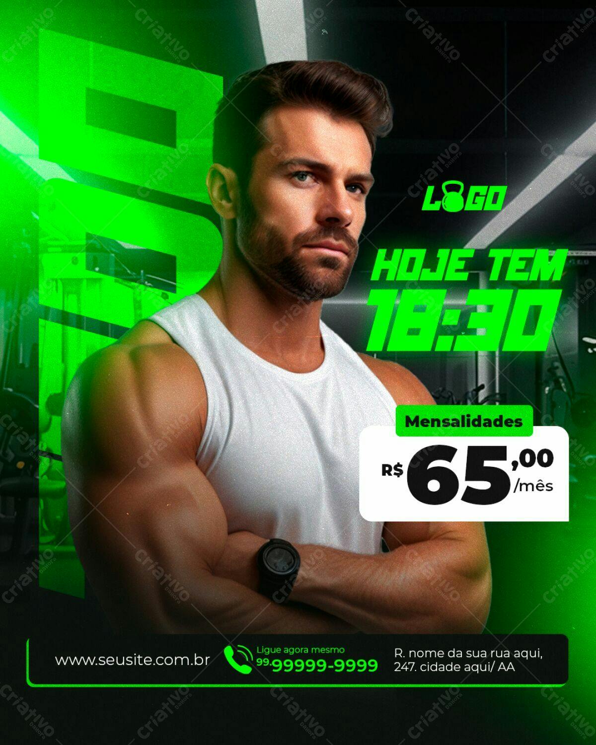 Flyer Academia PSD Editável