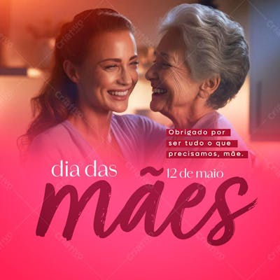 Feed Dia 12 De Maio Dia Das Mães Especial Psd Editável