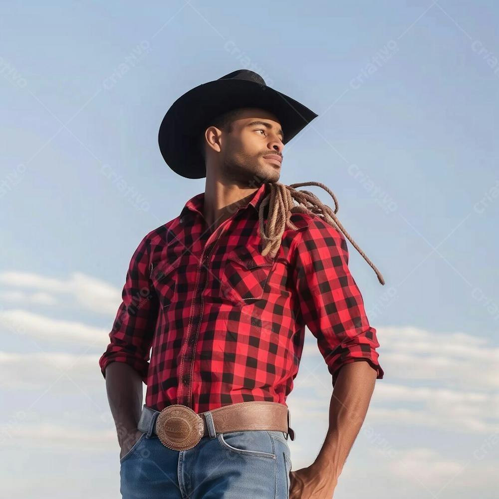 Imagem De Um Peão, Cowboy