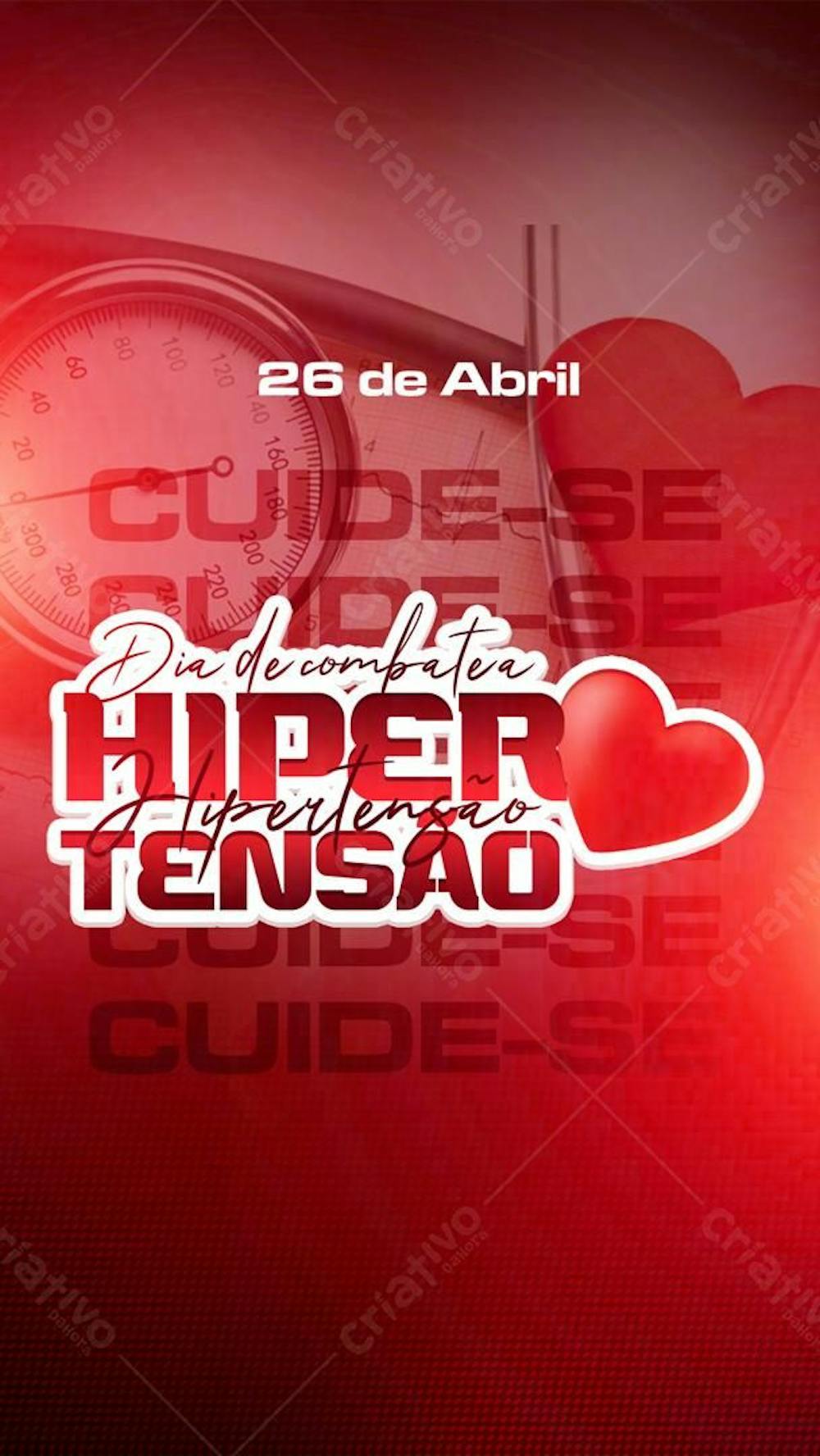 Dia de Combate Hipertensão Storie 26 de Abril 