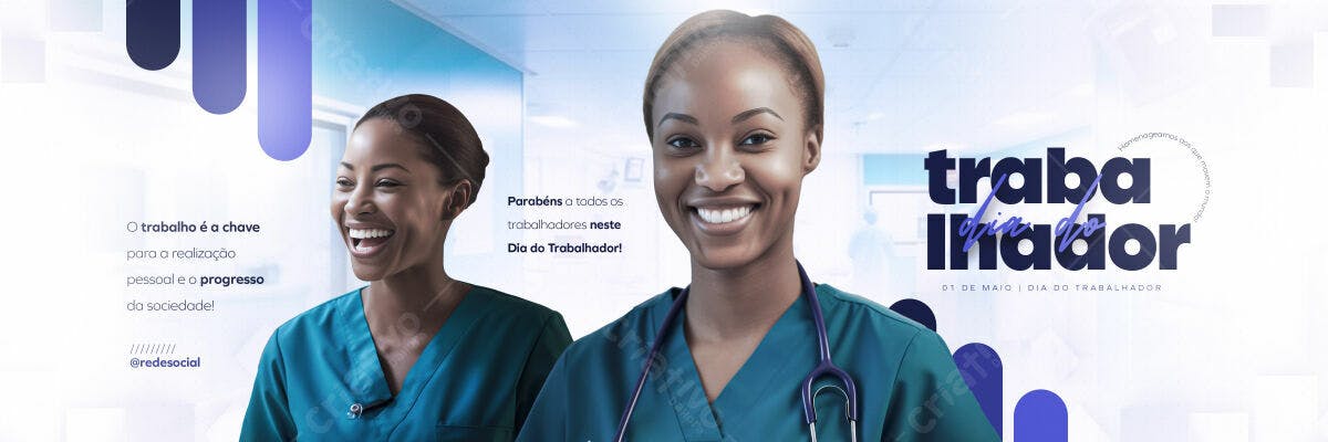 Banner Dia do Trabalhador PSD Editável