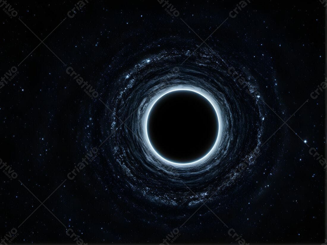 Buraco Negro Espacial com Galáxia