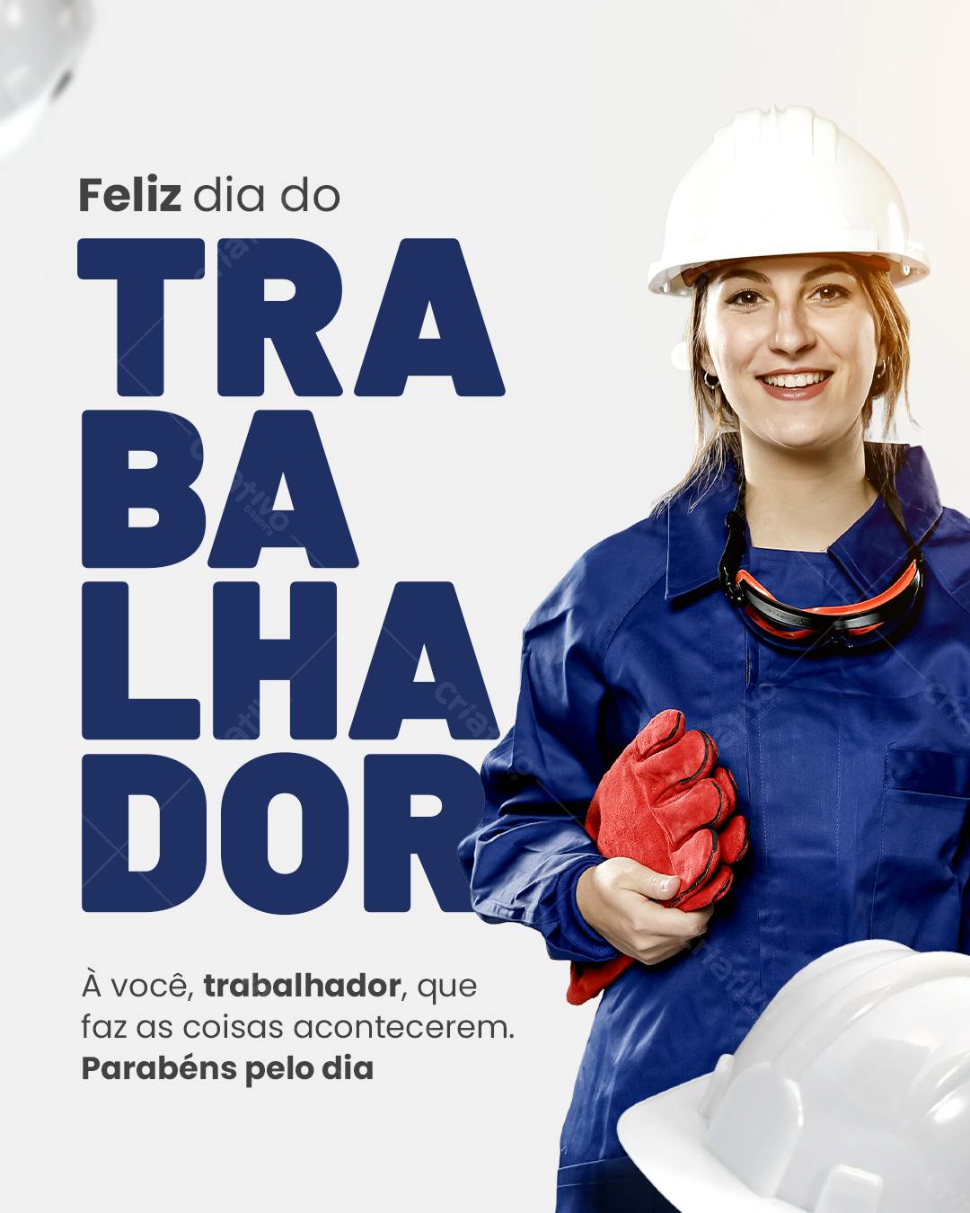 Postagem Dia do Trabalhador PSD Editável