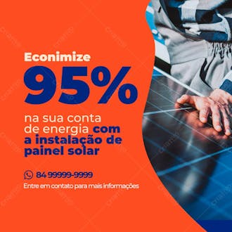 Social midia energia solar feed