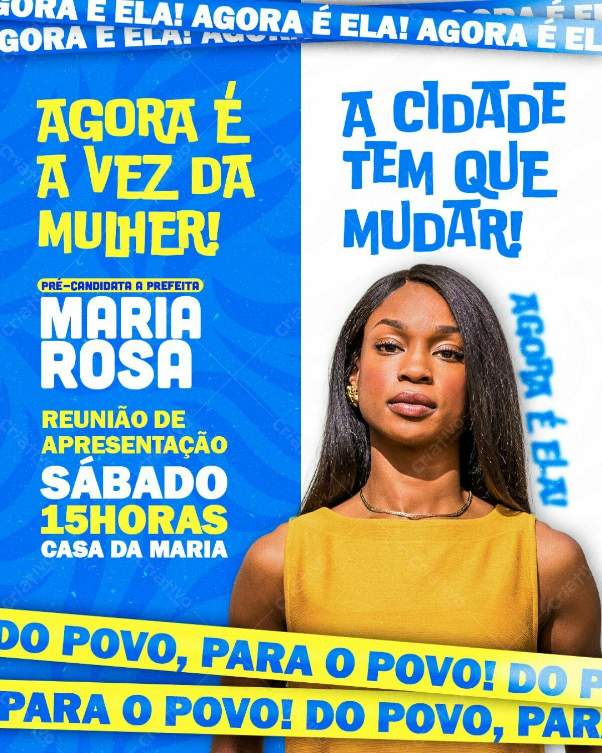 Flyer para Evento Político PSD Editável