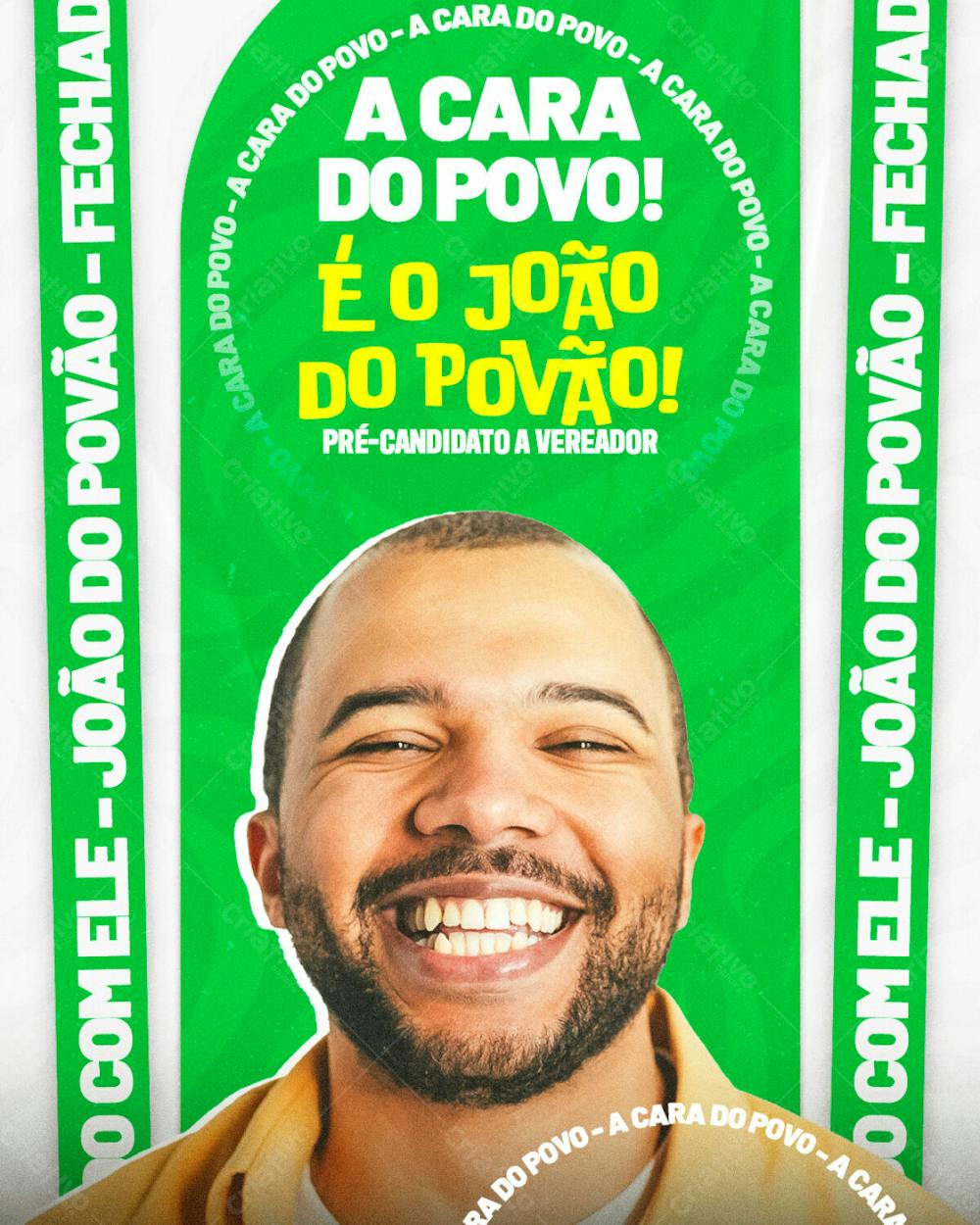 Arte Pre Candidato A Vereador João Do Povão Social Media