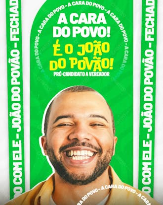 Arte pre candidato a vereador joão do povão social media