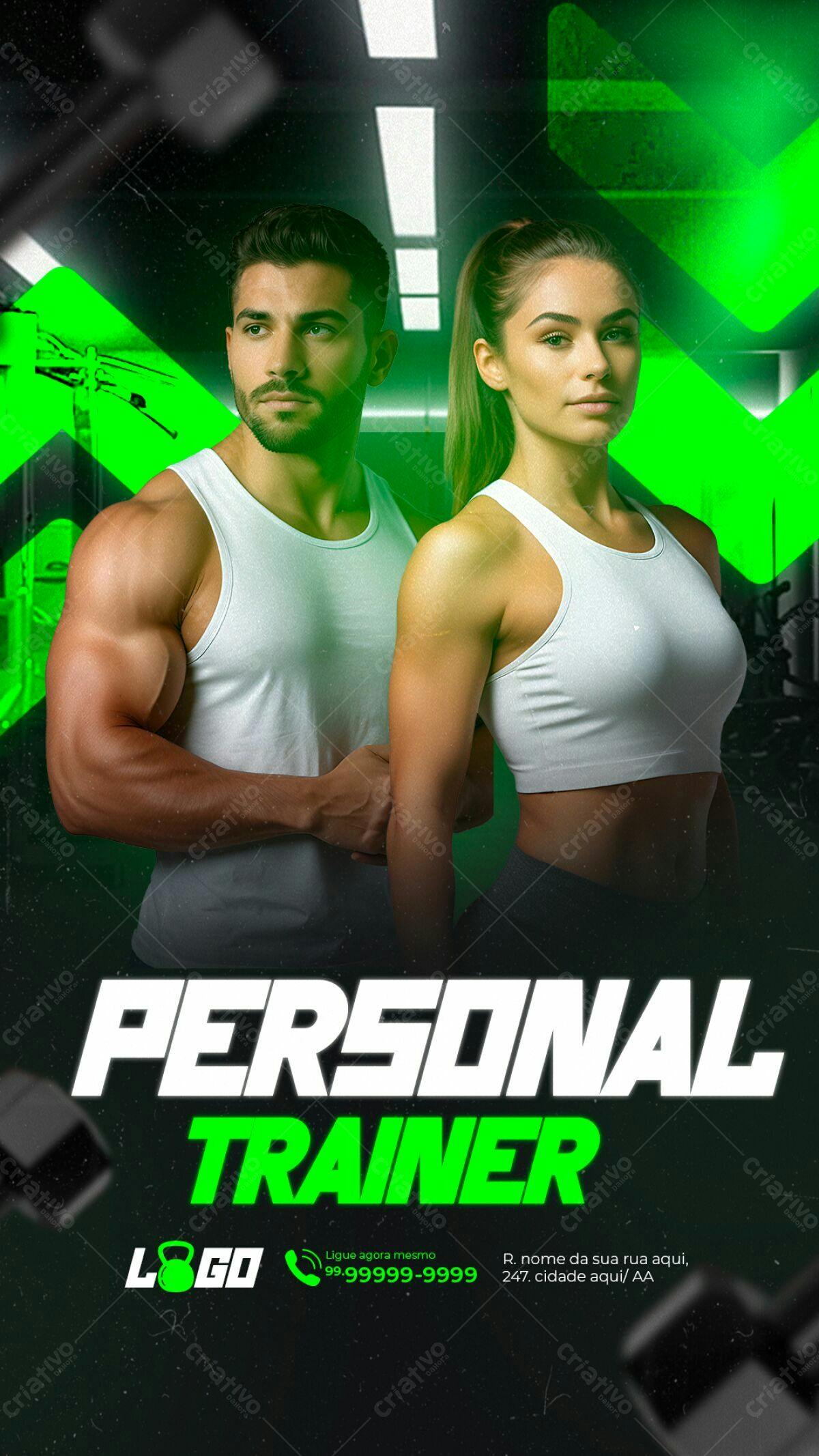Flyer Personal Trainer PSD Editável