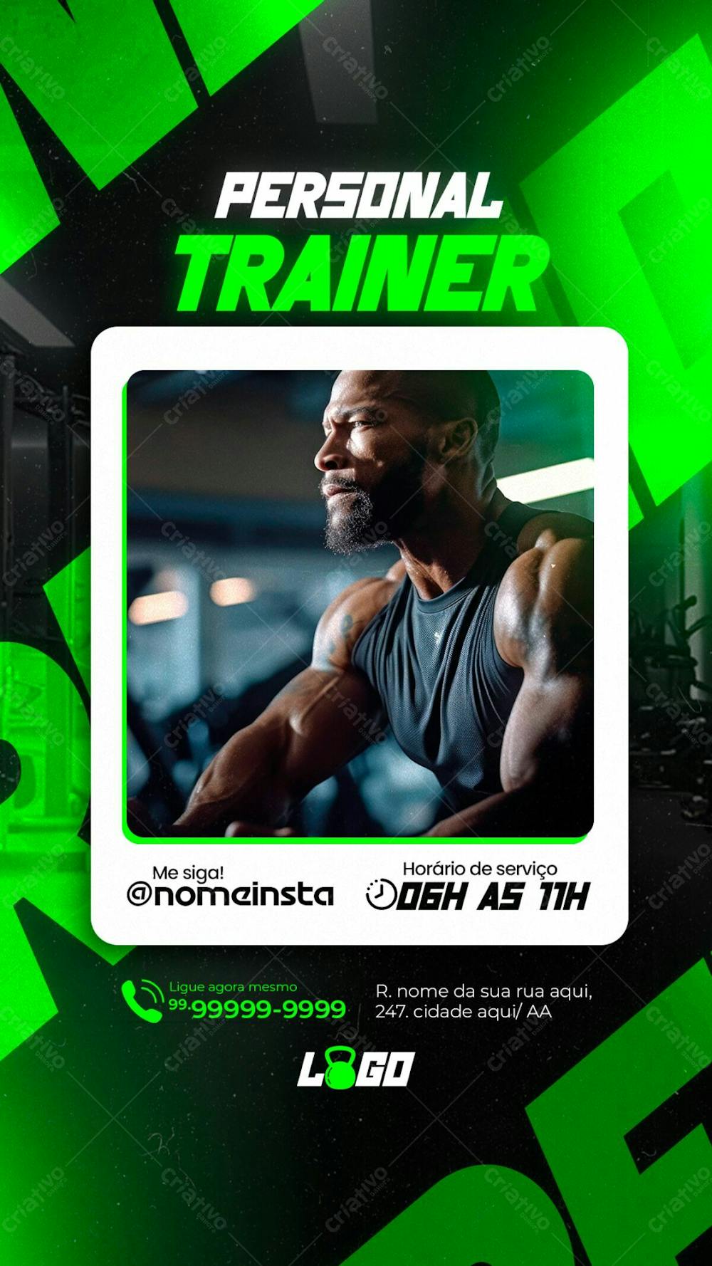 Story Academia Personal Trainer Perfil Instagram Social Media Psd