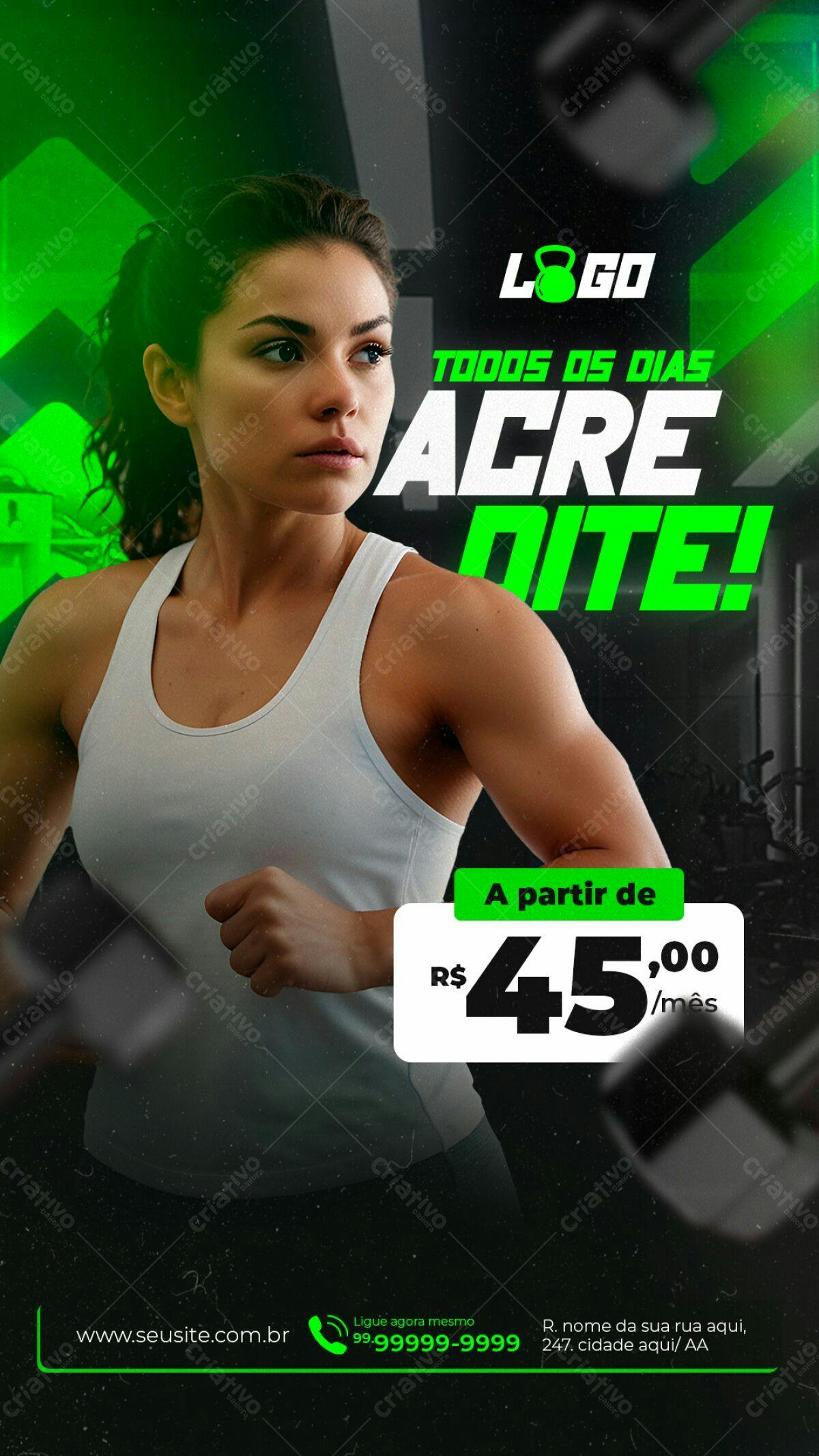 Flyer Academia PSD Editável