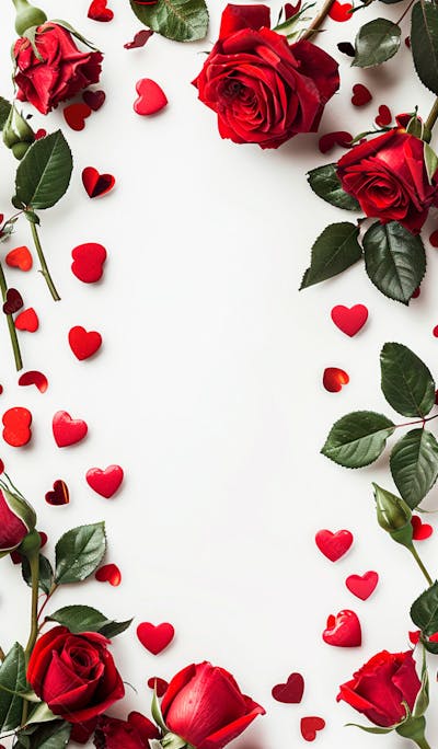 Imagem De Fundo Com Rosas Vermelhas