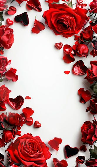 Imagem de fundo com rosas vermelhas