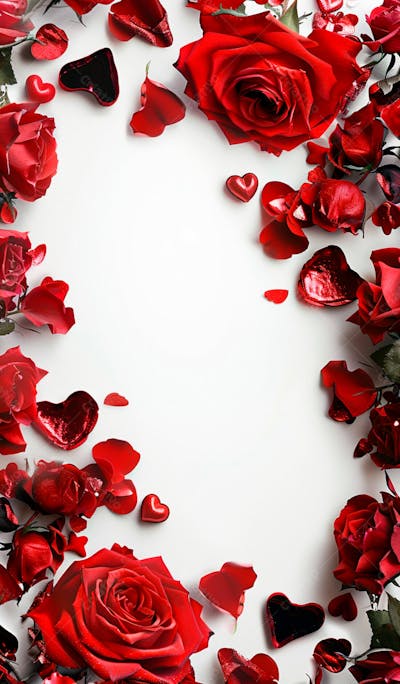 Imagem De Fundo Com Rosas Vermelhas
