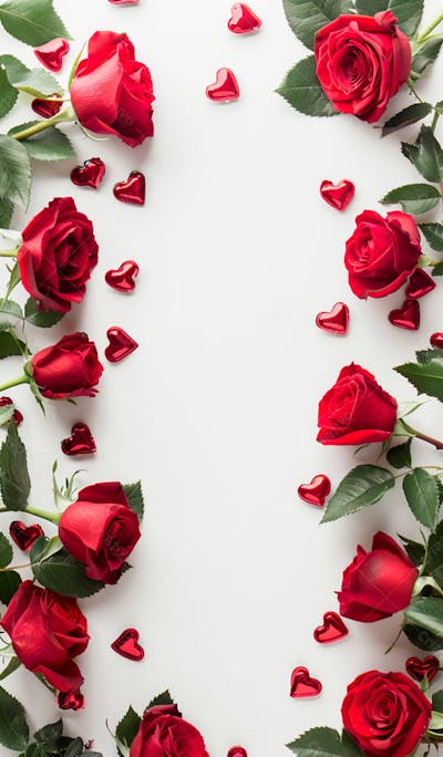 Imagem De Fundo Com Rosas Vermelhas