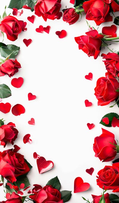 Imagem De Fundo Com Rosas Vermelhas